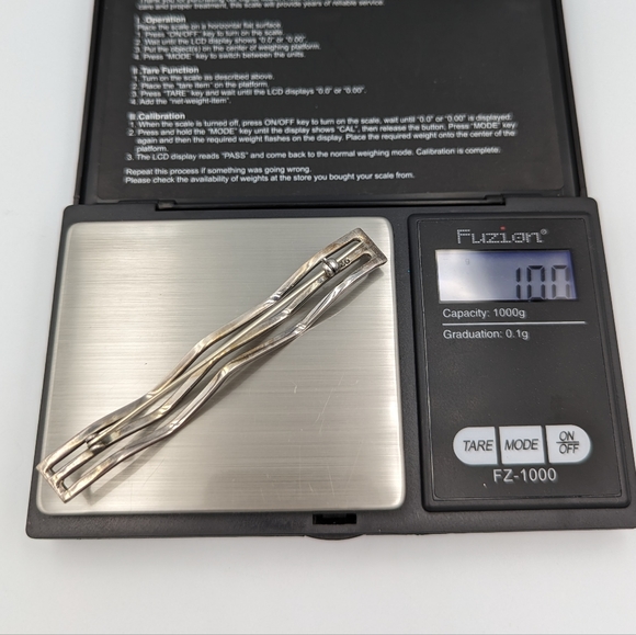 Vintage Modernist Abstract Wave Sterling Silver Statement Brooch - Picture 9 of 9